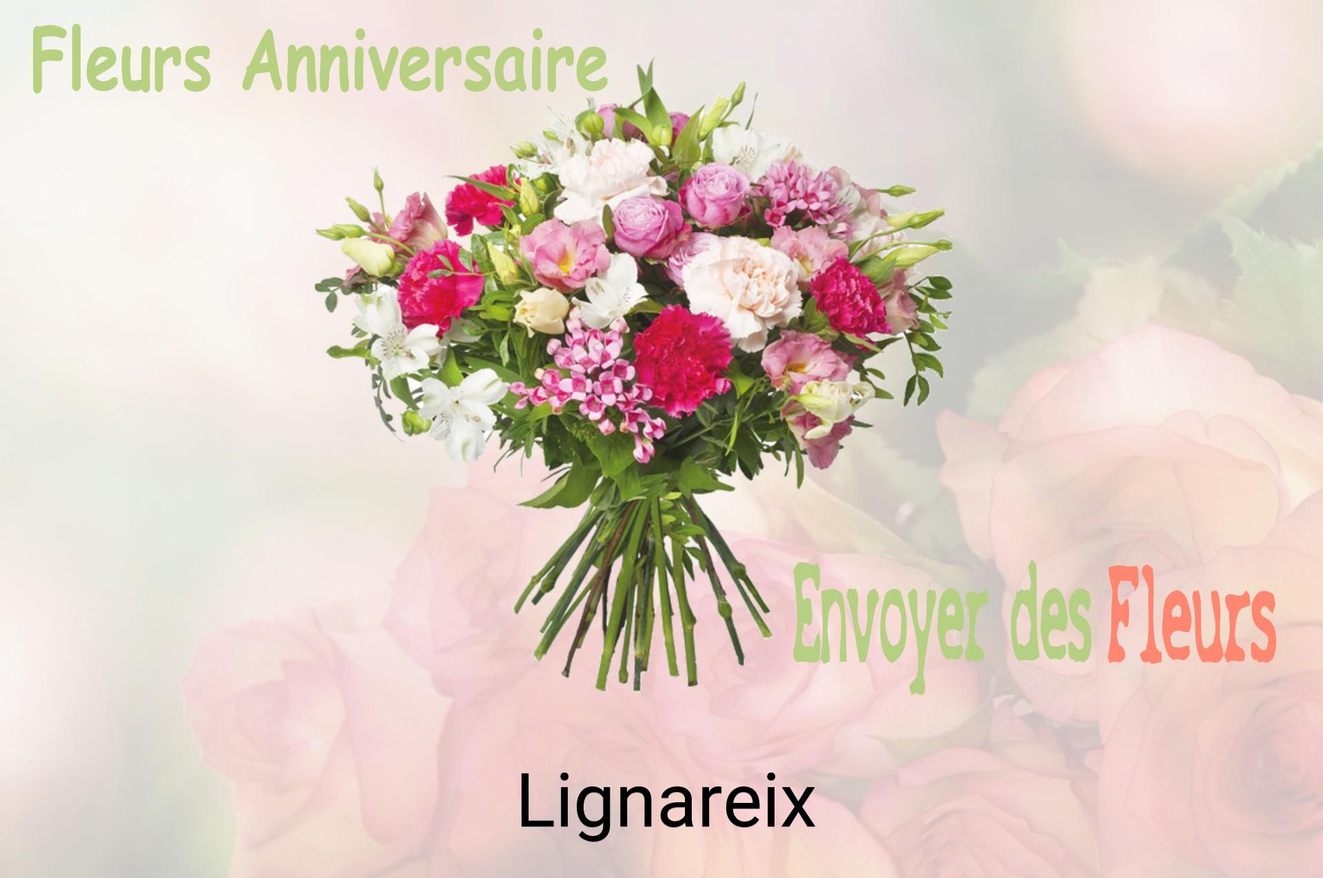 Bouquet de fleurs d’anniversaire livré à Lignareix